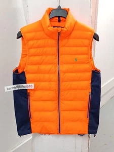 CHAQUETA CHALECO POLO RALPH LAUREN NEÓN REPELENTE AL AGUA NARANJA PARA HOMBRE TALLA M - Imagen 1 de 15