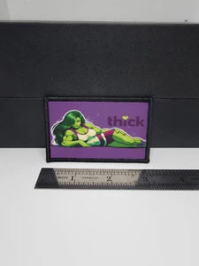 Parche moral grueso❤ sexy anime chica táctico personalizado (inspirado en She-Hulk) - Imagen 1 de 2