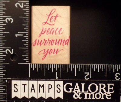 Estampillas de goma Hero Arts C1590 Deja que la paz te rodee diciendo sentimientos #1518 Foto 1 de 3