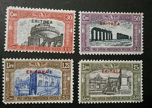 ITALIA ITALY 1929 Colonie Eritrea "Milizia II" 4 V. Cpl set MNH** ss.138/141 - Imagen 1 de 2