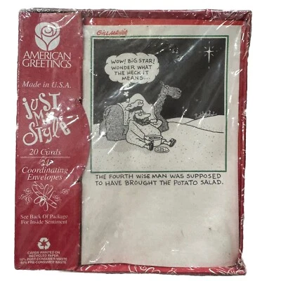 Tarjetas de Navidad American Greetings Just My Style 4th Wise Man divertidas de colección selladas Foto 1 de 3