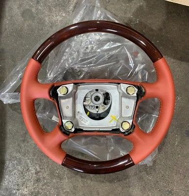 Nuevo en caja Volante Madera Roja Porsche Carrera Boxster Genuino 99334798105M30 Foto 1 de 3