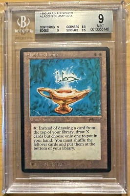 MTG ~ Magic The Gathering ~ Aladdin’s Lamp ~ BGS 9 MINT ~ Arabian Nights ~ - Image 1 of 2