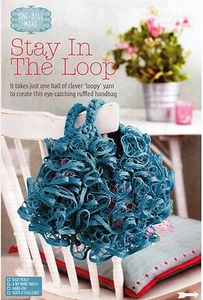 ~ Pull-Out Knitting Pattern For Lady's Cute Little Ruffled Handbag ~ - Picture 1 of 2