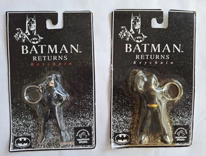 Batman Begins Keychain Applause Toys Set Of 2 Batman and Catwoman - New - Picture 1 of 7