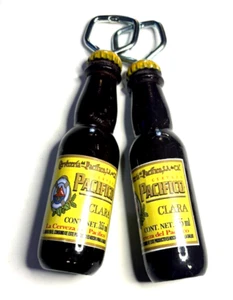 2ct Pacifico Clara Wood Metal 7" Bottle Opener Handmade In Mexico New - Picture 1 of 2