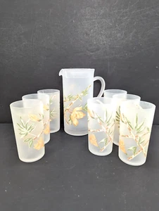 Vintage Acrylic Tumblers (7) and Pitcher Set Precidio by Precisioncraft Canada - Picture 1 of 11