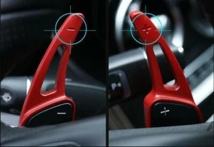 For Benz GLB W247 2020 2021-2022 Aluminum Red Steering Wheel Shift Paddles 2PCS - Foto 1 di 11