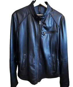 Massimo Dutti Leather Men's Jacket Size M - Picture 1 of 7