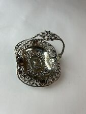 Antique Germany open work Small Silver Basket