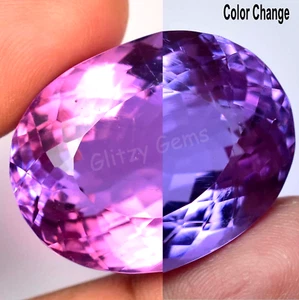 Flawless Lab-Created Alexandrite Big Oval 116.95 Ct Certified Loose Gemstone - Picture 1 of 8