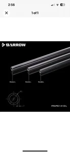 Barrow PETG Tubing 10mm ID, 14mm OD, 500mm length Clear 3 Pack for Water Cooling - Picture 1 of 1