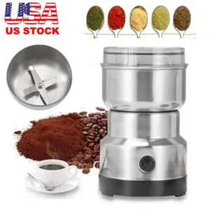 NEW Electric Coffee Bean Grinder Nut Seed Herb Grind Spice Crusher Mill Blender - Picture 1 of 12