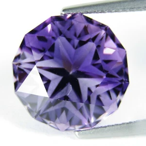 9.62Cts Genuine Natural Amethyst 13.6mm Round Custom Cut Loose Gem REF VDO  - Picture 1 of 3