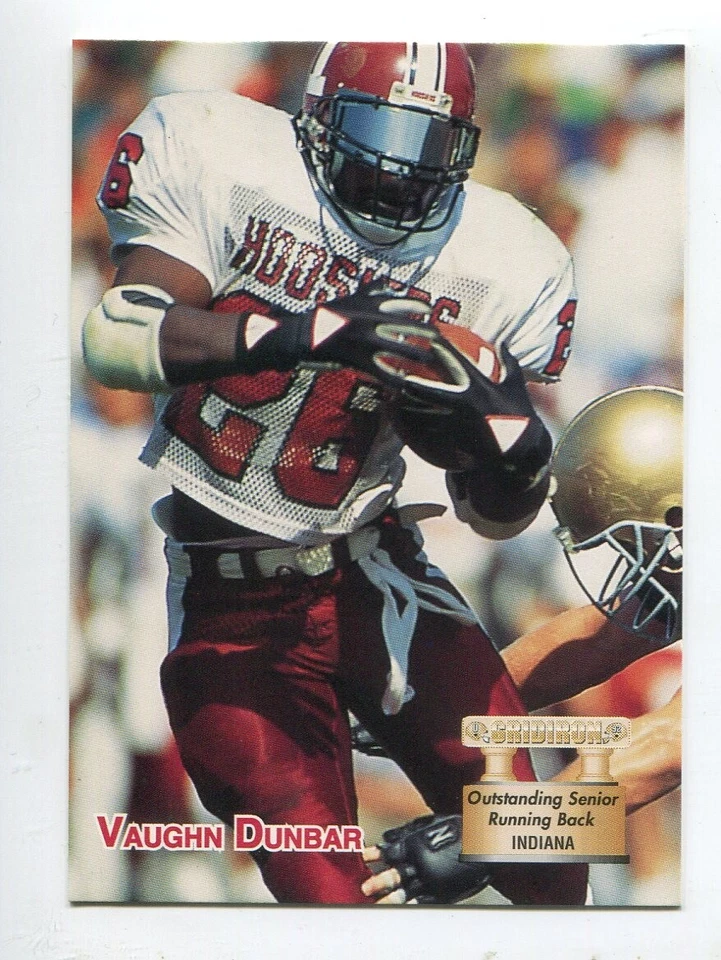 1992 Gridiron #101 Vaughn Dunbar Indiana Hoosiers - Image 1 of 1