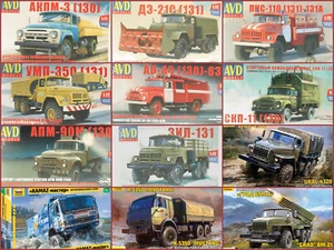 1:72 Bausatz KIT ZIL 130 131 URAL 4320 KRAZ 255 KAMAZ 5350 Master ZVEZDA AVD - Picture 1 of 26