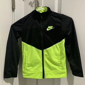 Nike Kids Youth M (6) Black Long Sleeve Full Zip Up Active Wear Jacket Athletic - Picture 1 of 5
