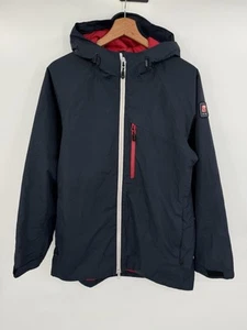 Chick-Fil-A Oobe Medium Hooded Full Zip Jacket Navy Blue Red Employee Uniform - Picture 1 of 6