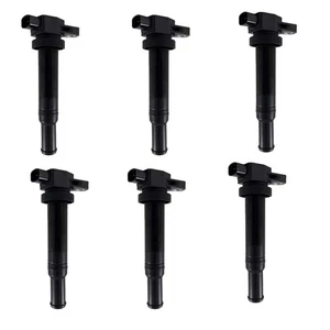 6PCS New Ignition Coils For Kia MAGENTIS MG 2.7L G6EA 09/2006-08/2008 2 Pins - Picture 1 of 7