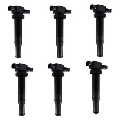 6PCS New Ignition Coils For Kia MAGENTIS MG 2.7L G6EA 09/2006-08/2008 2 Pins - Image 1 of 4