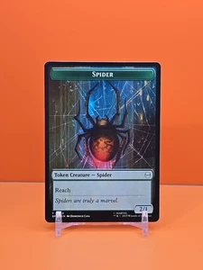 🔵🕷🔴 MAGIC THE GATHERING SPIDER-MAN SPIDER/TREASURE TOKEN 0003/0007 NM - Picture 1 of 2