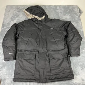 Eddie Bauer Jacke Herren XL Tall Black Weatheredge Superior Down 650 Parka mit Kapuze - Bild 1 von 19