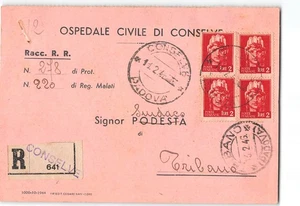 3406 01 OSPEDALE CIVILE DI CONSELVE X TRIBANO - LUOGOTENENZA - IMPERIALE LIRE 2 - Picture 1 of 2