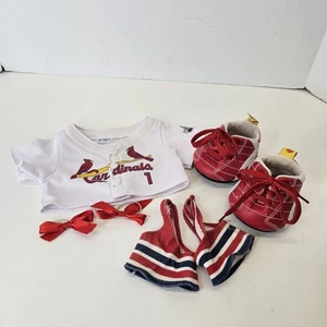 St. Louis Cardinals MLB Baseball Build a Bear Bab Outfit Uniform Trikot & Schuhe - Bild 1 von 13