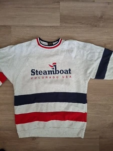 Vintage 90s Steamboat Colorado Sweater Size SMALL-MED Rare Ski Resort  - Picture 1 of 7