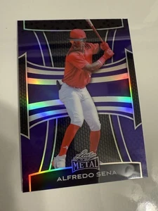 ALFREDO SENA 2025 Leaf Metal Baseball PURPLE #7 #'d 9/10 RC - Picture 1 of 1