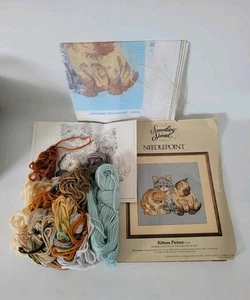 Kätzchen Bild Nadelspitze Kit #30506 etwas Besonderes Siamesisch Perser Tabby - Bild 1 von 5