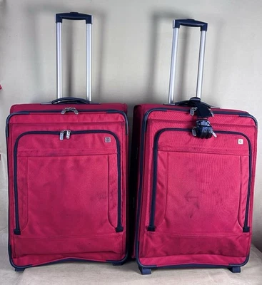 Victorinox Mobilizer NXT Ballistic Nylon Set of 2 Red 24” Wheeled Exp Suitcases - Image 1 of 4