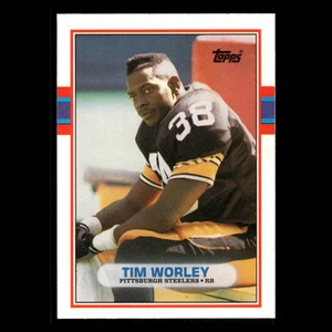 Tim Worley #44T 1989 Topps Traded Pittsburgh Steelers Football Card NFL - Picture 1 of 3