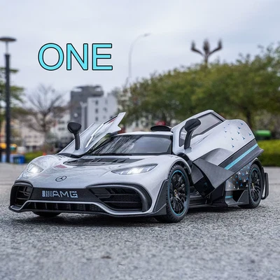 1:18 Benz AMG One Modelli Di Macchinine Giocattoli Ruota Rimozione Veicoli IN P - Immagine 1 di 4
