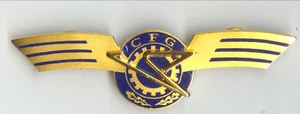 CFG CONDOR Airlines Flugingenieur altes goldenes Abzeichen - Bild 1 von 2