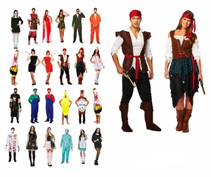 HALLOWEEN HORROR FANCY DRESS COSTUME ADULT Ladies Men Outfit Book Character UK - Picture 1 of 22
