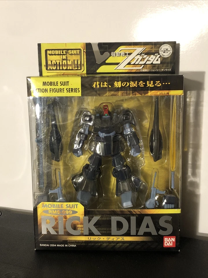 Mobile Suit in Action MSIA Gundam ZETA Rms-009 Rick Dias Blue Figure Bandai 2004