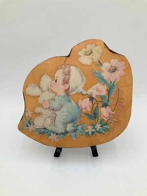 Vintage Wood Hobbyist Plaque Baby Nursery - Image 1 of 4