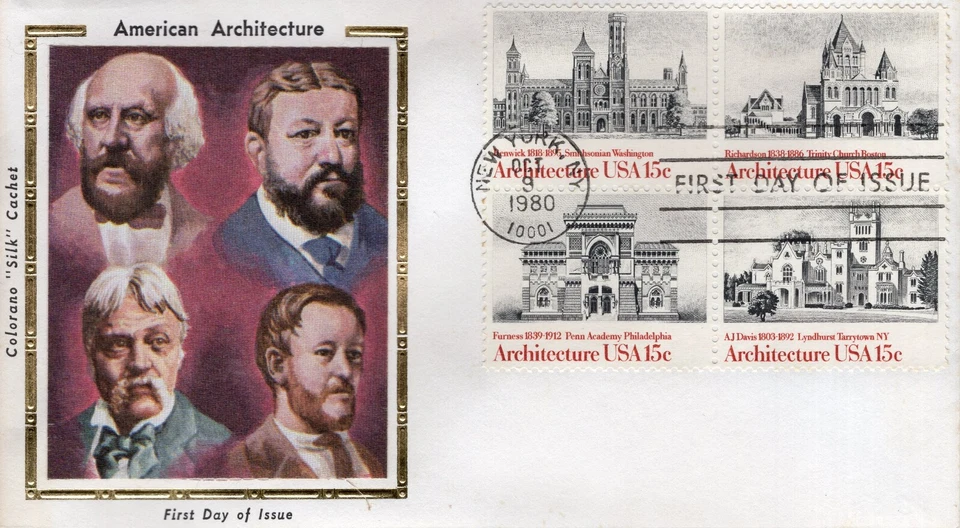 American ARCHITECTURE,    1980  FDC16356 - Image 1 of 1