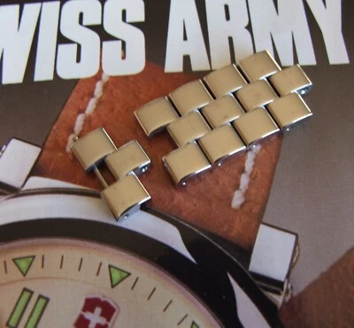 One 1 NOS OEM SWISS ARMY Polished BRACELET LINK For ClaSSiC DELTA 1 & 2 LG Watch - Image 1 of 4