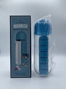 Pill & Vitamin Organizer Water Bottle -BPA Free, Odorless, Stain Resistant NEW - Picture 1 of 3
