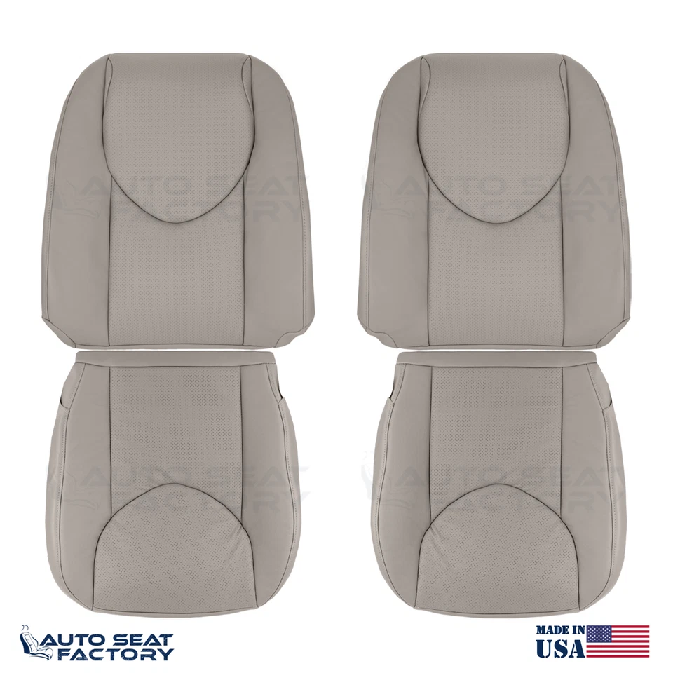 Cubiertas de asiento delanteras izquierda derecha topo cuero topo para Toyota RAV4 2006-2008, perfectas Foto 1 de 1