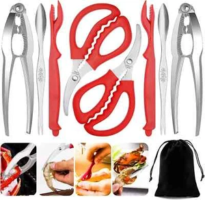 Crab Crackers and Tools, Lobster Crackers and Picks Set, Crab Leg Cracker Tool/N - Picture 1 of 3