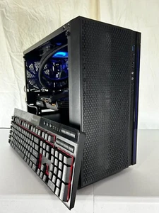Custom Gaming PC Desktop with Corsair K55 KB, Intel i3 10100F, RX580, 2TB HDD - Picture 1 of 11