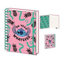Genuine Disney Lilo & Stitch You're My Fave A5 Wiro Hardback Notebook Note Pad