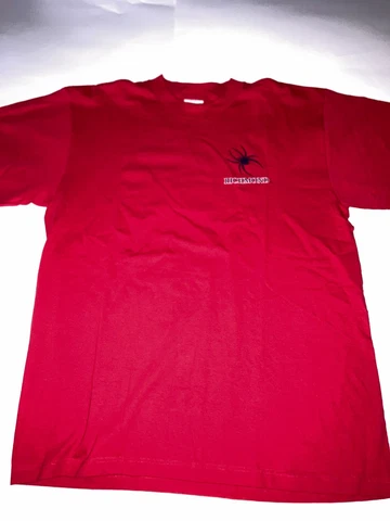 Men's Vintage The Cotton Exchange Richmond Spiders Logo Red Shirt Size XL Cover