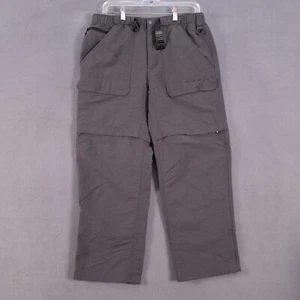 The North Face Pants Mens Medium/Short Gray Convertible Utility Hiking Flaws - Picture 1 of 19