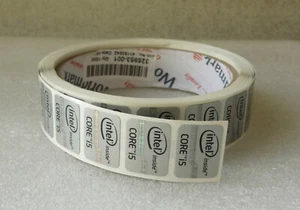 Lot of 50 Intel Core i5 Inside Stickers 2012 Ivy Bridge 15.5mm x 21mm - Picture 1 of 2