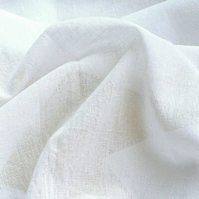CHEESECLOTH CHEESE CLOTH BUTTER MUSLIN FABRIC INFANT DIAPER BLEACHED WHITE 19"W - Image 1 of 3