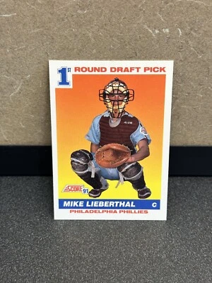 Mike Lieberthal 1991  Score  1st Round Draft Pick #683 Philadelphia Phillies - Image 1 of 2